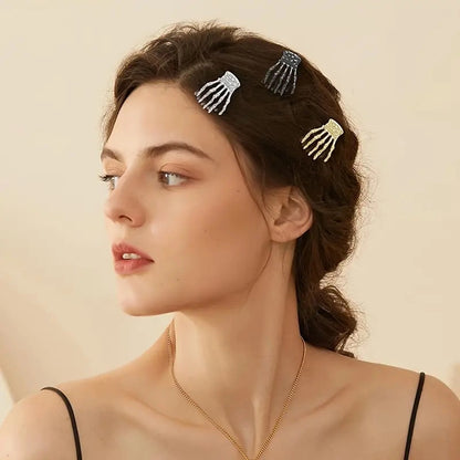 Halloween Hip-Hop Women's Hand Metal Plating Hair Claws