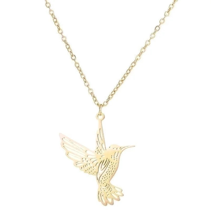 Fashion 201 Stainless Steel 18K Gold Plated Plating Stainless Steel Necklaces