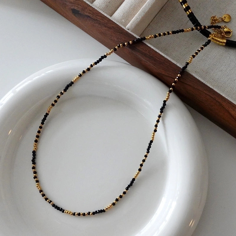 Minimalist Geometric Natural Stone Tiger Eye Pendant Necklace In Bulk