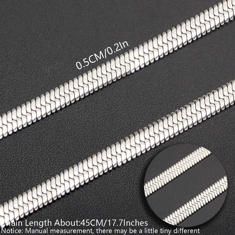 Minimalist Solid Color 304 Stainless Steel White Gold Plated Gold Plated Chain Necklace