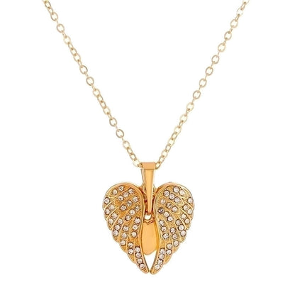 Fashion Letter Heart Shape Copper Inlay Zircon Pendant Necklace 1 Piece