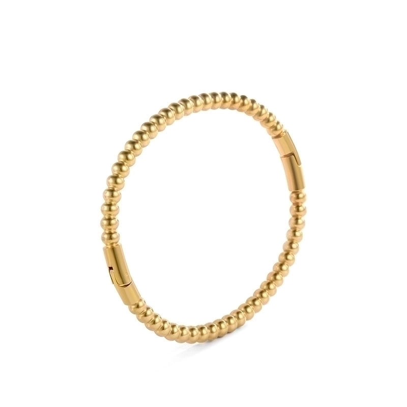 Minimalist Commute Circle Titanium Steel Plating Inlay Zircon Rings Bracelets