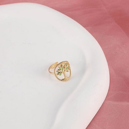 Classic Style Flower 304 Stainless Steel Rhinestones Inlay Open Rings