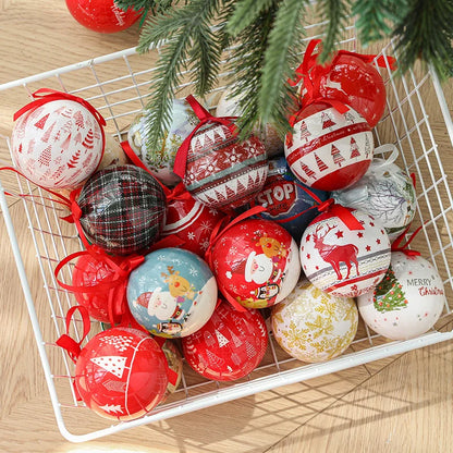 Christmas Ball Pendant Snowman Foam Ball Ornament Christmas Tree Hanging Ball Atmosphere Decoration Supplies