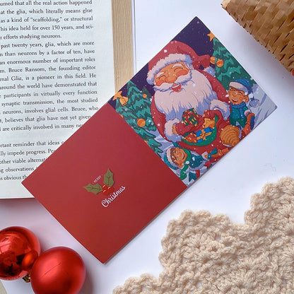 Christmas Christmas Tree Elk Christmas Festival Card