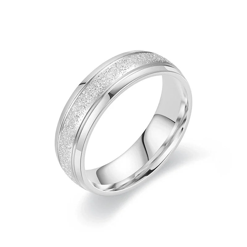 IG Style Circle Titanium Steel 18K Gold Plated Plating Rings