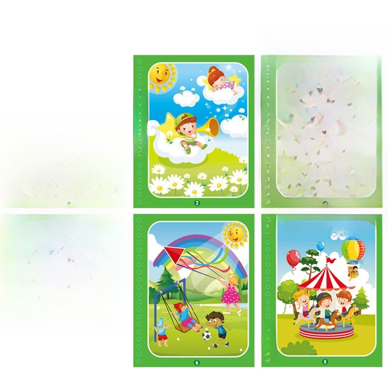 Children's Magic Water Painting Book Repeated Graffiti Educational Painting Book Scene Early Education Cognitive Matching Quiet Book