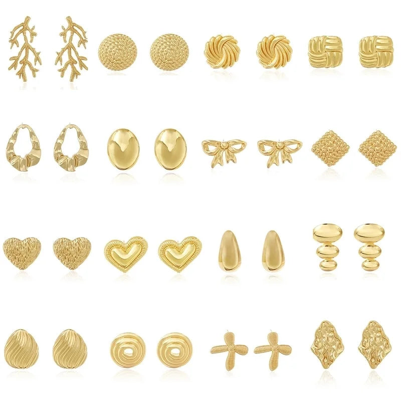 1 Pair Elegant Minimalist Geometric 304 Stainless Steel Stainless Steel Earrings