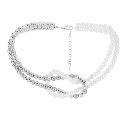 Elegant Sweet Classic Style Round Oval Imitation Pearl Alloy Plastic Choker