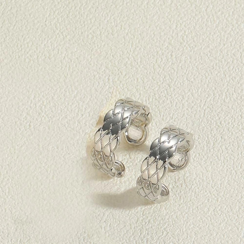 1 Pair Minimalist Geometric Plating Copper 14k Gold Plated Ear Cuffs