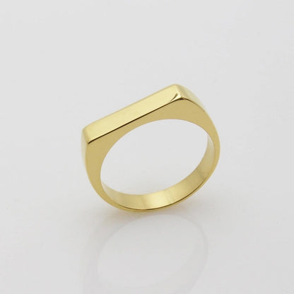 Minimalist U Shape Titanium Steel Plating Rings