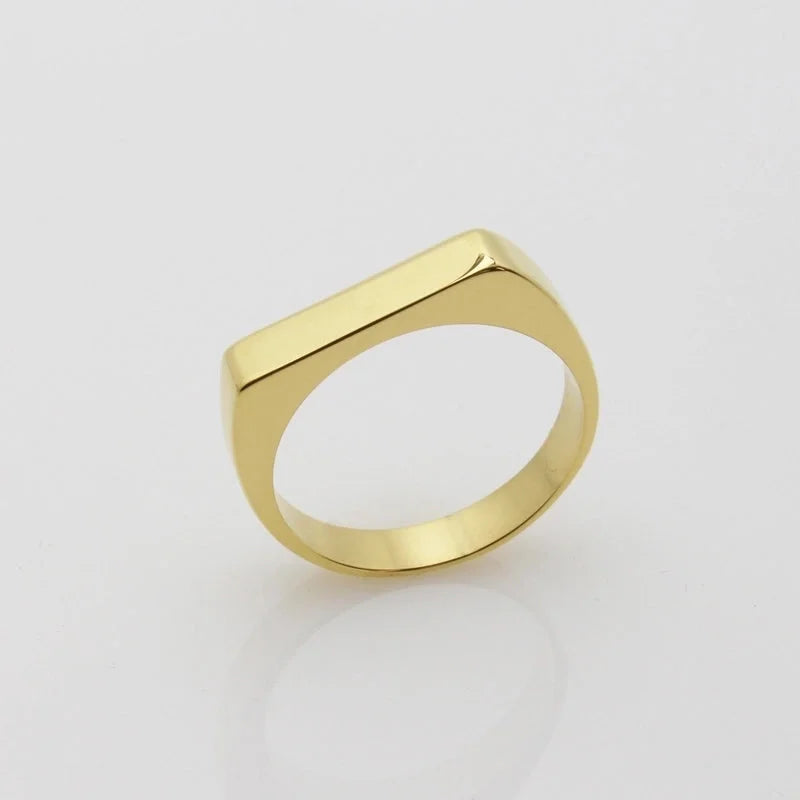 Minimalist U Shape Titanium Steel Plating Rings