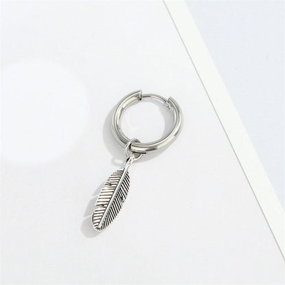 3 Pieces Fashion Feather Plating 201 Stainless Steel Alloy No Inlaid Earrings