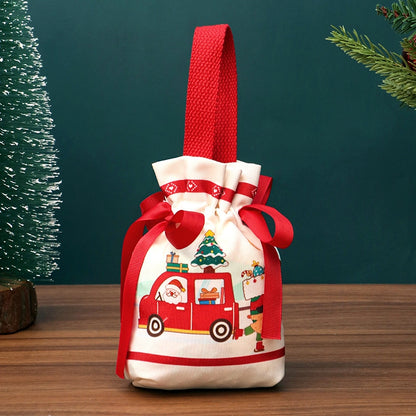 Christmas Cute Christmas Tree Santa Claus Letter Knitted Bag Party Gift Bags Gift Wrapping Supplies