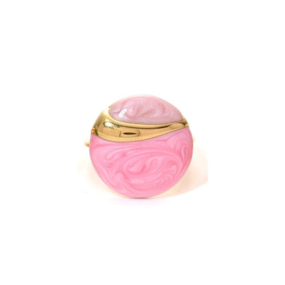 Casual Modern Style Minimalist Round 304 Stainless Steel 14K Gold Plated Enamel Open Rings