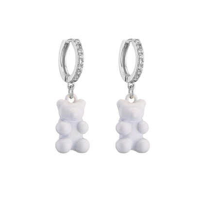 Fashion Cartoon Character Plating Copper No Inlaid Copper Earrings