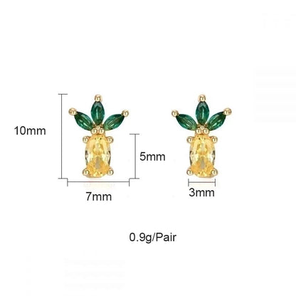 1 Pair Ig Style Minimalist Geometric Plating Inlay Copper Zircon 18k Gold Plated Drop Earrings