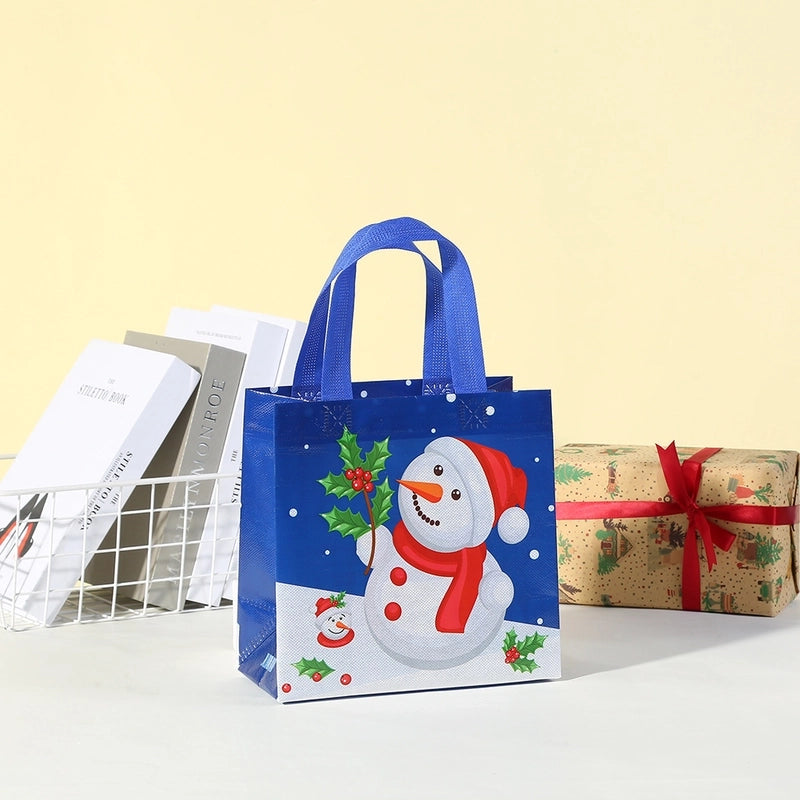 Christmas Cute Santa Claus Nonwoven Party Gift Bags