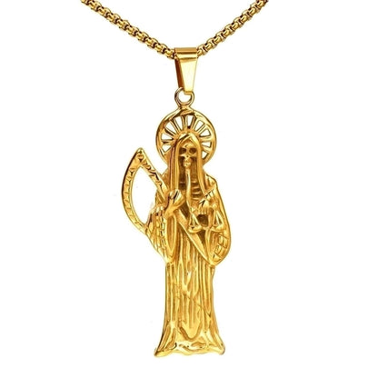 1 Piece Stainless Steel None 18K Gold Plated Sickle Skeleton Charms