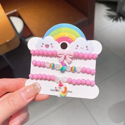 Cute Girl'S Cartoon Arylic Plastic Beaded