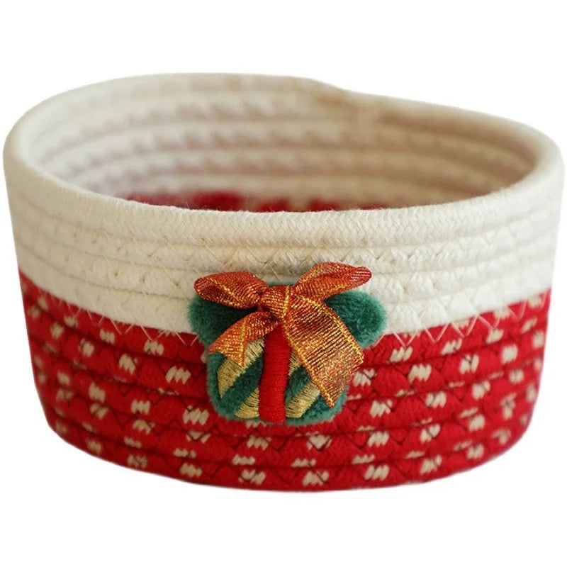 Cute Santa Claus Cotton Thread Storage Basket
