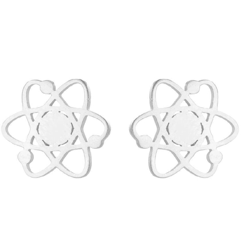 1 Pair Halloween Minimalist Spider Web Butterfly Notes Plating Hollow Out 304 Stainless Steel 18K Gold Plated Ear Studs