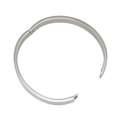 Minimalist Solid Color Stainless Steel Gold Plated Bangle In Bulk