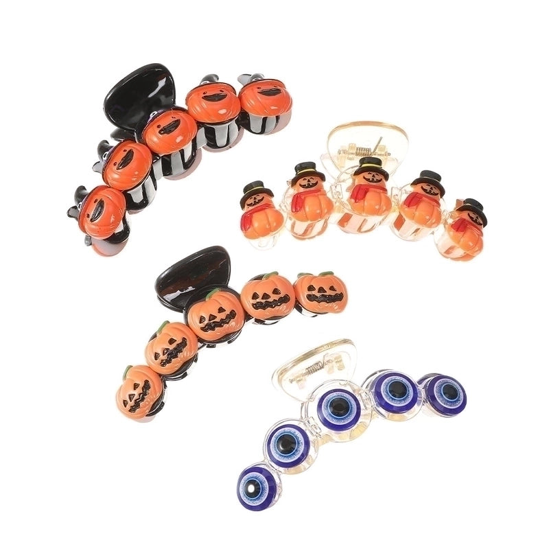 Halloween Women's Pumpkin Plastic Hair Claws