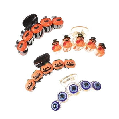 Halloween Women's Pumpkin Plastic Hair Claws