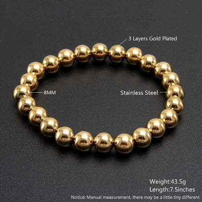 Minimalist Geometric 304 Stainless Steel Bracelets In Bulk