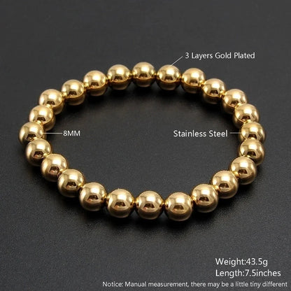 Minimalist Geometric 304 Stainless Steel Bracelets In Bulk