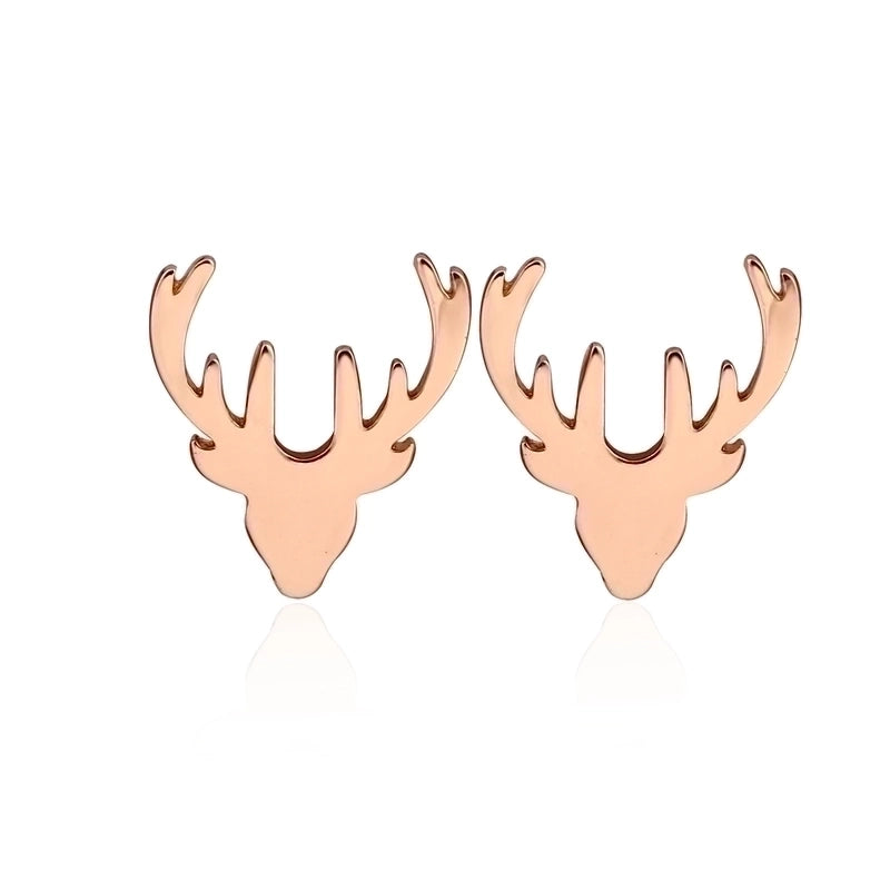 1 Pair Fashion Christmas Tree Plating 304 Stainless Steel 18K Gold Plated Ear Studs