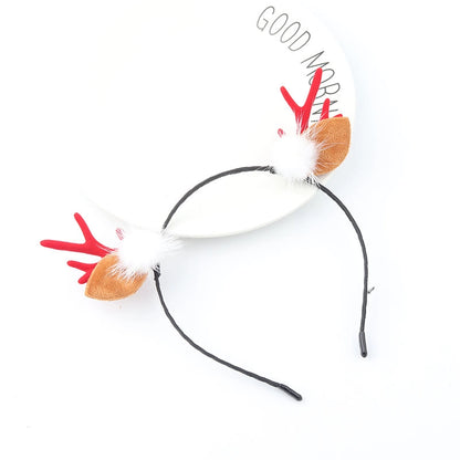 Christmas Cute Antlers Cloth Festival Hairpin