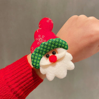 Christmas Cute Santa Claus Elk Alloy Fleece Cloth Tape Holiday Family Gathering Party Party Accessories