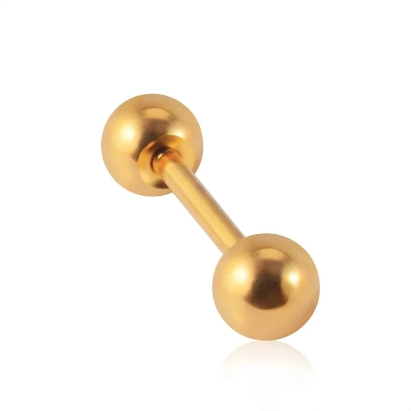 1 Piece Lip Rings Casual Geometric 304 Stainless Steel 18K Gold Plated Lip Rings Ear Cartilage Rings & Studs