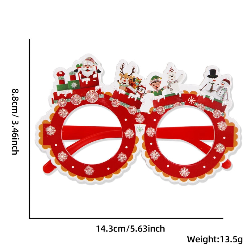 Christmas Nordic Style Modern Style Santa Claus Snowman Plastic Party Festival Glasses