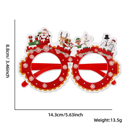 Christmas Nordic Style Modern Style Santa Claus Snowman Plastic Party Festival Glasses