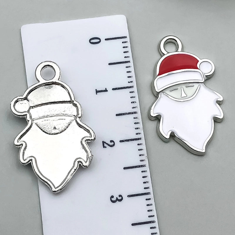 1 Piece 20 PCS/Package 17x14mm 23x18mm 23x23mm Alloy Christmas Tree Santa Claus Gingerbread Pendant Jewelry Accessories