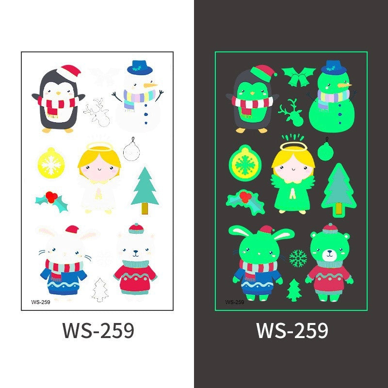Christmas Santa Claus Transfer Stickers Tattoos & Body Art 1 Piece