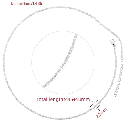 Hip-Hop Minimalist Solid Color Copper 18K Gold Plated Necklace