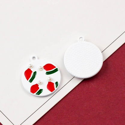 10 PCS/Package Alloy Bow Knot Bell Snowflake Pendant Jewelry Accessories