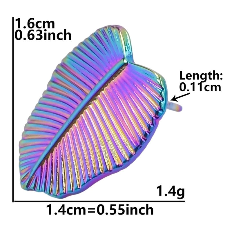 1 Pair Minimalist Flower Butterfly Plating 304 Stainless Steel 18K Gold Plated Ear Studs