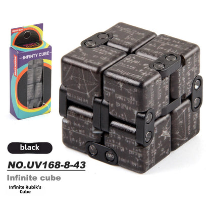 New Strange Decompression Toy UV Printing Infinite Rubik's Cube Decompression Folding Changeable Rubik's Cube Fingertip Rubik's Cube Manufacturer Resources