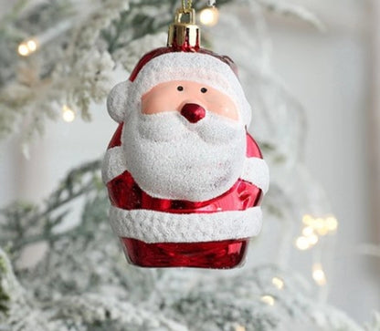 Christmas Fashion Santa Claus Plastic Party Hanging Ornaments