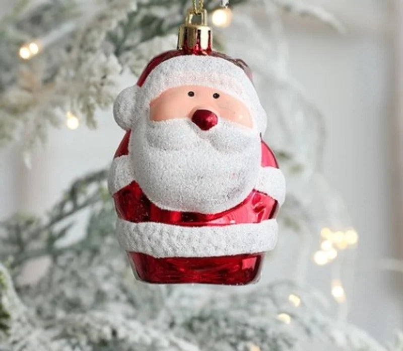 Christmas Fashion Santa Claus Plastic Party Hanging Ornaments