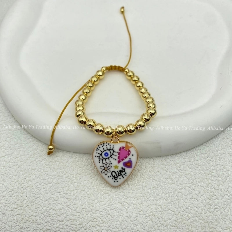 ALLOY Copper Alloy Rose Beaded Bracelets Bracelets, Bangles