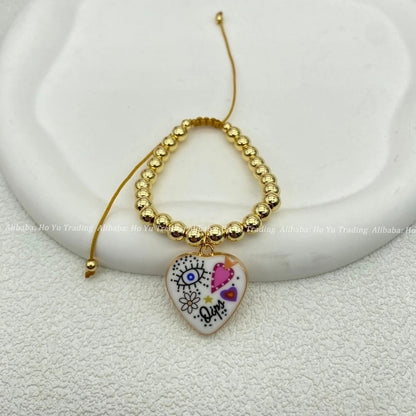 ALLOY Copper Alloy Rose Beaded Bracelets Bracelets, Bangles