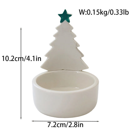 Halloween Cute Santa Claus Ghost Cat Ceramics Candlestick