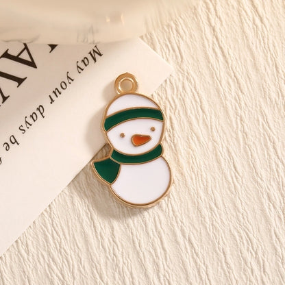 14*12mm 15 * 20mm Alloy Christmas Tree Bow Knot Snowman Pendant Jewelry Accessories