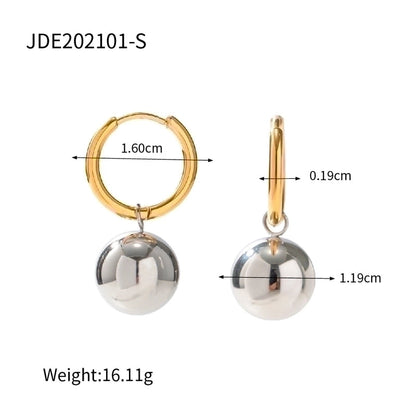 Casual Classic Style Geometric 304 Stainless Steel Plating Rings Earrings Necklace